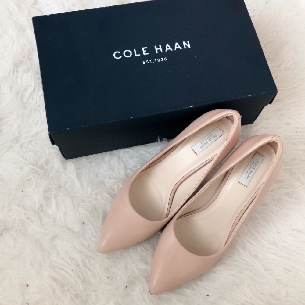 Cole Haan nude color heels sz 7.5